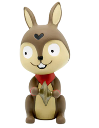 a rabbit with cymbals