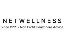 Netwellness logo stating that they are a non-profit thath as provided healthcare advice since 1995.